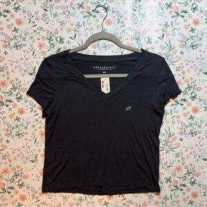 Aeropostale Gray V Neck Tshirt Nwt